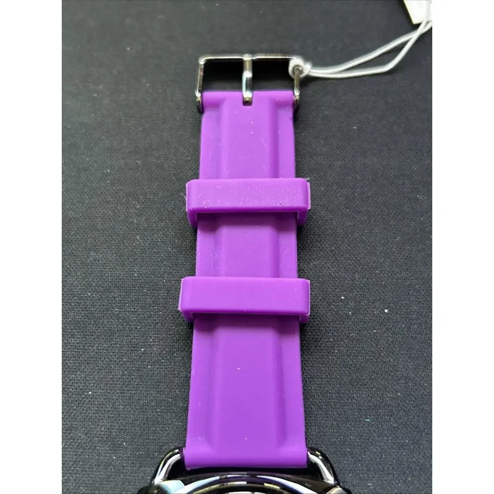 Gossip Black Case Purple Band Women’s Quartz Watch